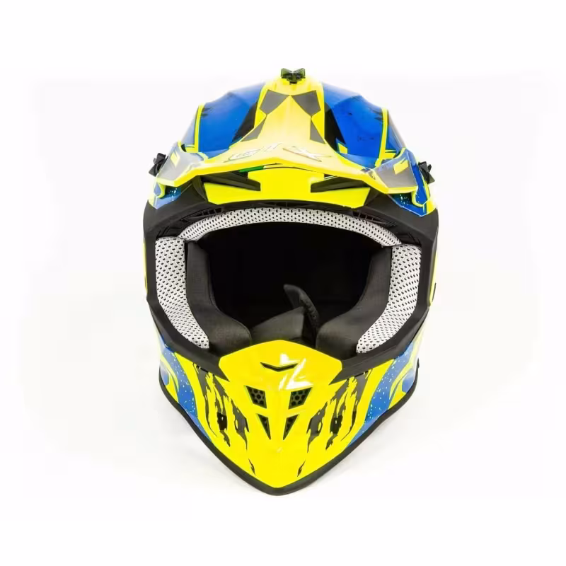 Мотошлем GTX 633 #1, желтый/синий/черный, размер M