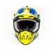 Мотошлем GTX 633 #1, желтый/синий/черный, размер XL