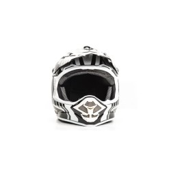 Мотошлем Hizer B6195 #1, черный/белый, размер S