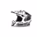 Мотошлем Hizer B6195 #1, черный/белый, размер S