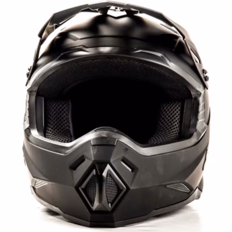 Мотошлем Hizer J6801 #3, черный матовый, размер S