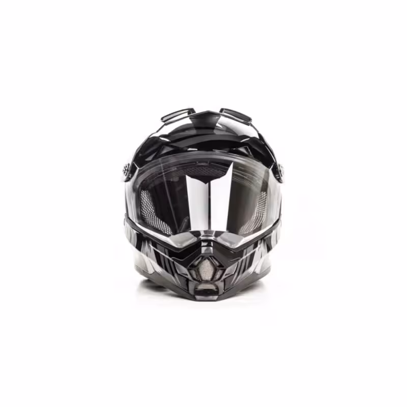 Мотошлем Hizer B6196-1, черный, размер L