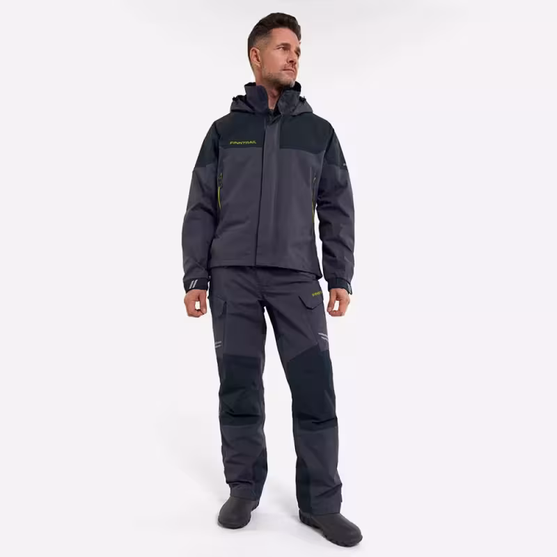 Костюм мужской Finntrail GT 3465 Graphite, мембрана Hard-Tex, серый, размер 50-52 (L), 175-185 см