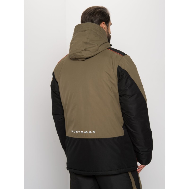 Костюм мужской Huntsman (Восток) Siberia, ткань Breathable, хаки/черный, размер 68-70, 182-188 см