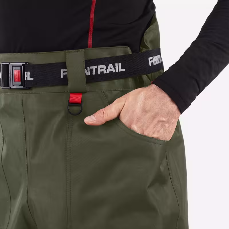 Брюки-вейдерсы Finntrail Runner 1519, мембрана Hard-Tex, хаки, размер 50-52 (L), 175-185 см