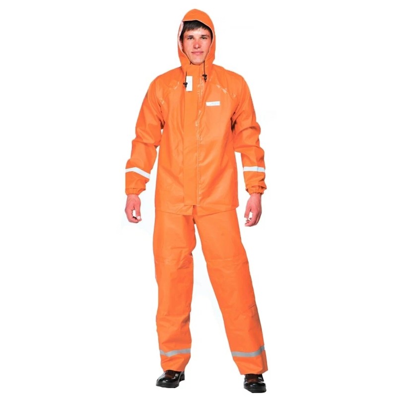 Костюм-дождевик мужской Петроканат Рокон Фишерман, ПВХ, оранжевый, размер 48-50, 182-188 см