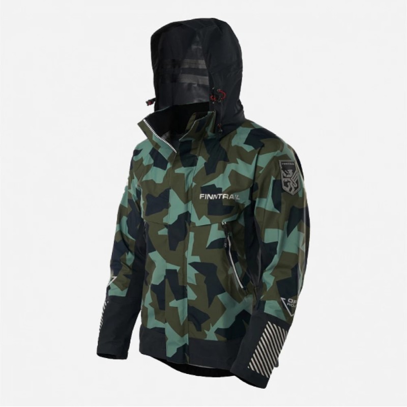 Куртка мужская Finntrail Speedmaster 4026 CamoArmy, ткань Hard-Tex, зеленый камуфляж, размер XXXL, 190-200 см