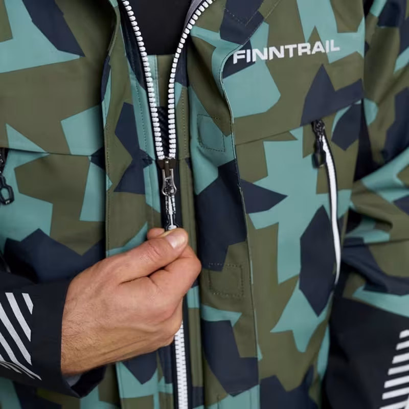 Куртка мужская Finntrail Speedmaster 4026 CamoArmy, ткань Hard-Tex, зеленый камуфляж, размер 62-64 (XXXL), 190-200 см