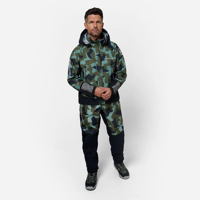 Куртка мужская Finntrail Speedmaster 4026 CamoArmy, ткань Hard-Tex, зеленый камуфляж, размер XXXL, 190-200 см