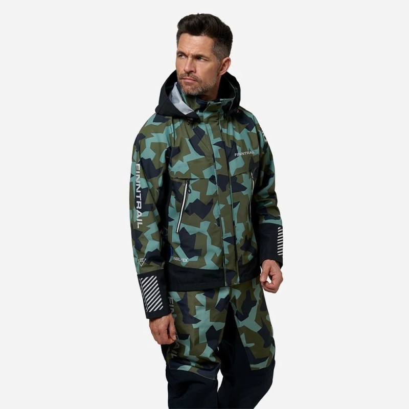 Куртка мужская Finntrail Speedmaster 4026 CamoArmy, ткань Hard-Tex, зеленый камуфляж, размер XXXL, 190-200 см