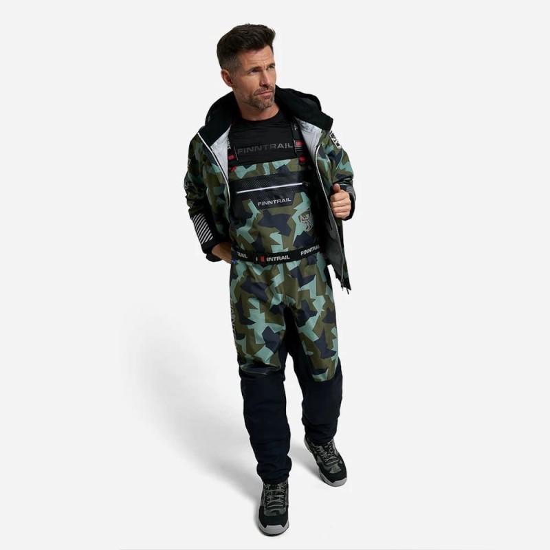 Куртка мужская Finntrail Speedmaster 4026 CamoArmy, ткань Hard-Tex, зеленый камуфляж, размер XXXL, 190-200 см