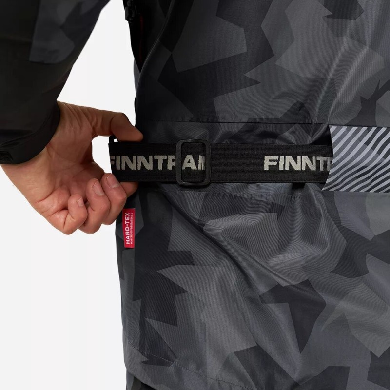 Костюм мужской Finntrail Thor 3420 CamoShadowBlack, мембрана Hard-Tex, черный, размер 54-56 (XL), 180-190 см