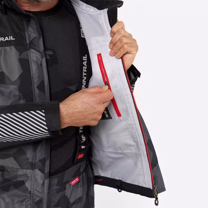 Костюм мужской Finntrail Thor 3420 CamoShadowBlack, мембрана Hard-Tex, черный, размер 54-56 (XL), 180-190 см