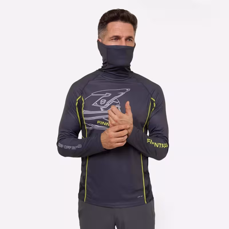 Лонгслив мужской Finntrail Vizard 6608 MiddleGre, полиэстер, серый, размер 48-50 (M), 170-180 см