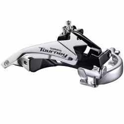 Переключатель передний Shimano Tourney FD-TY500, AFDTY500TSL6, универсальная тяга хомут 34,9/31,8 42T