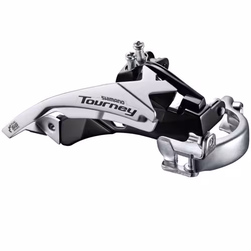 Переключатель передний Shimano Tourney FD-TY500, AFDTY500TSL6, универсальная тяга хомут 34,9/31,8 42T