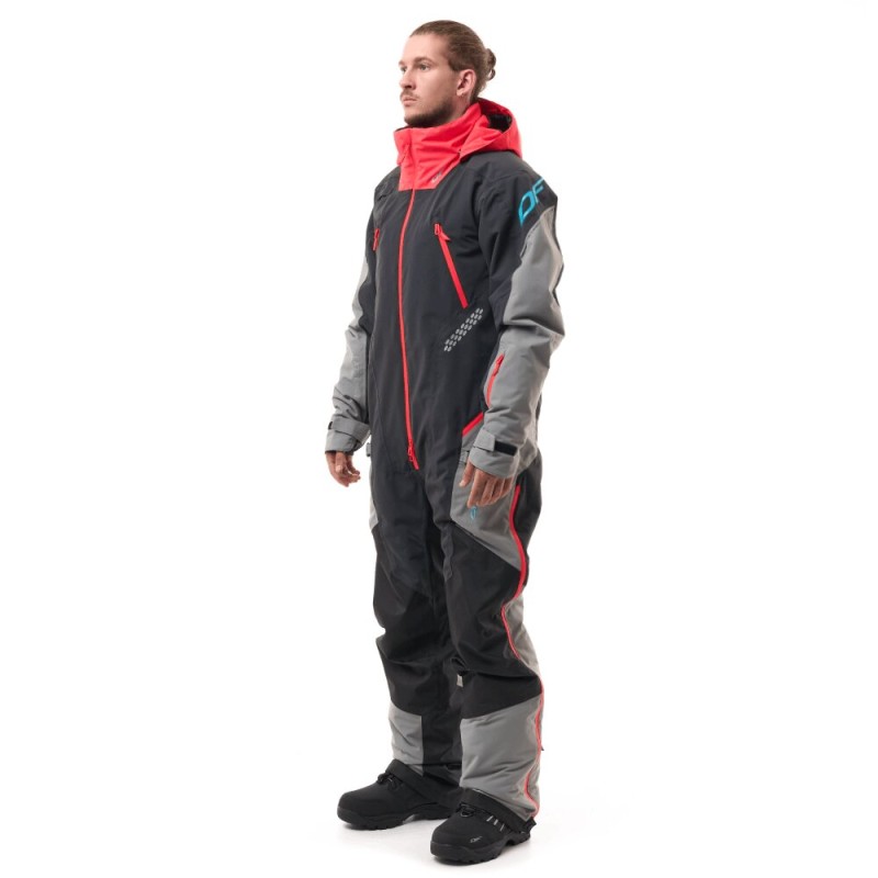 Комбинезон мужской Dragonfly Extreme 2.0 Man Black - Red - Grey 2024, мембрана, черный, размер M