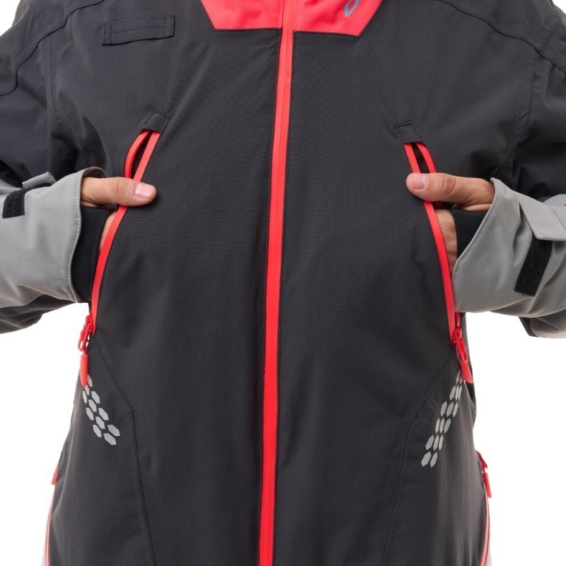 Комбинезон мужской Dragonfly Extreme 2.0 Man Black - Red - Grey 2024, мембрана, черный, размер M