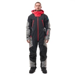 Комбинезон мужской Dragonfly Extreme 2.0 Man Black - Red - Grey 2024, мембрана, черный, размер XL