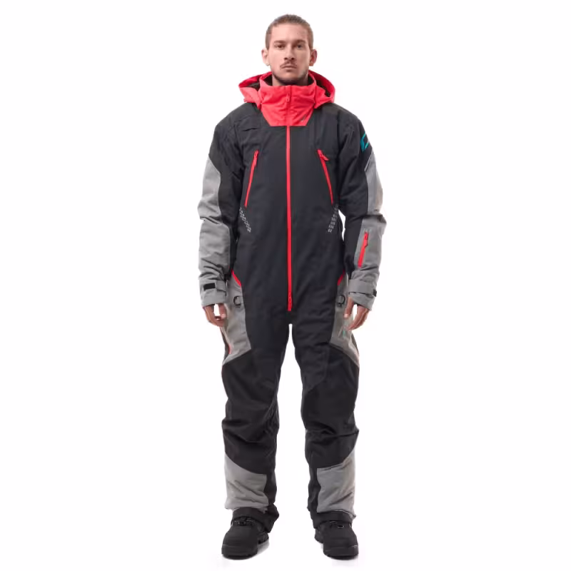 Комбинезон мужской Dragonfly Extreme 2.0 Man Black - Red - Grey 2024, мембрана, черный, размер XL