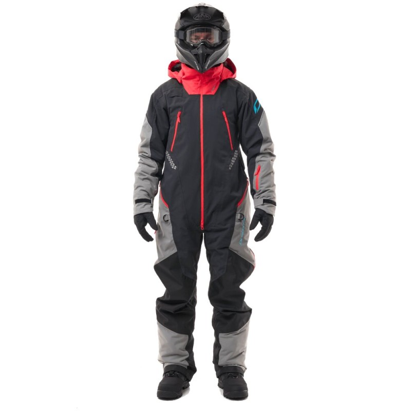 Комбинезон мужской Dragonfly Extreme 2.0 Man Black - Red - Grey 2024, мембрана, черный, размер XL