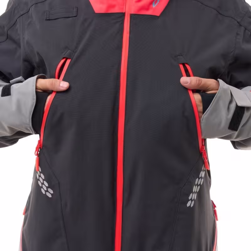 Комбинезон мужской Dragonfly Extreme 2.0 Man Black - Red - Grey 2024, мембрана, черный, размер XL