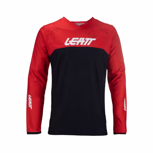 Джерси мужское Leatt Moto 4.5 Enduro Jersey Forge, полиэстер, черный/красный, размер L
