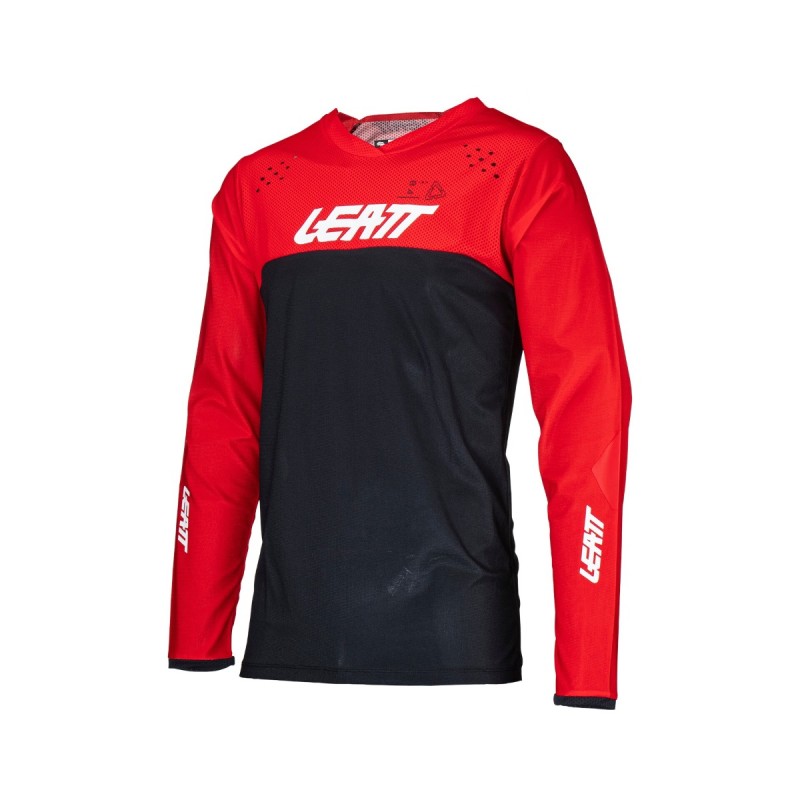 Джерси мужское Leatt Moto 4.5 Enduro Jersey Forge, полиэстер, черный/красный, размер L