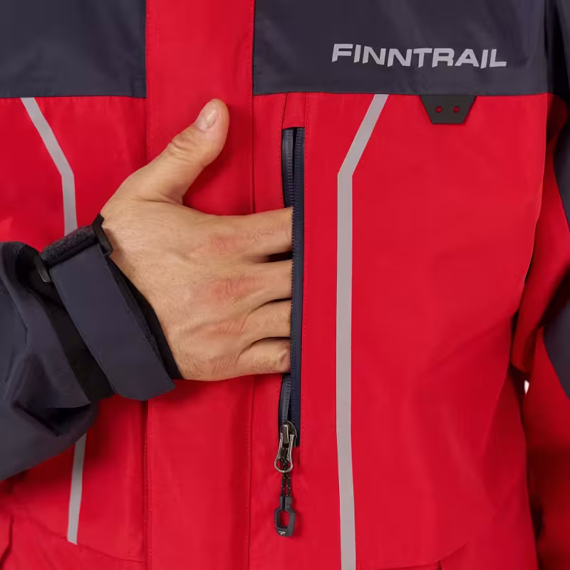 Костюм мужской Finntrail Excalibur 3430, такнь мембрана Hard Tex, красный, размер 54-56 (MK), 170-180 см
