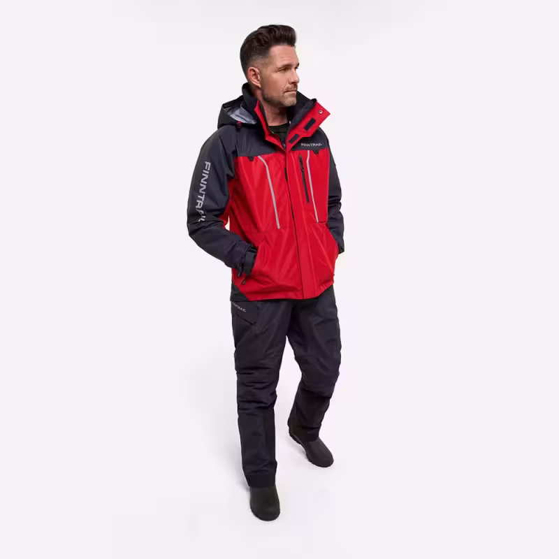 Костюм мужской Finntrail Excalibur 3430, такнь мембрана Hard Tex, красный, размер 54-56 (MK), 170-180 см