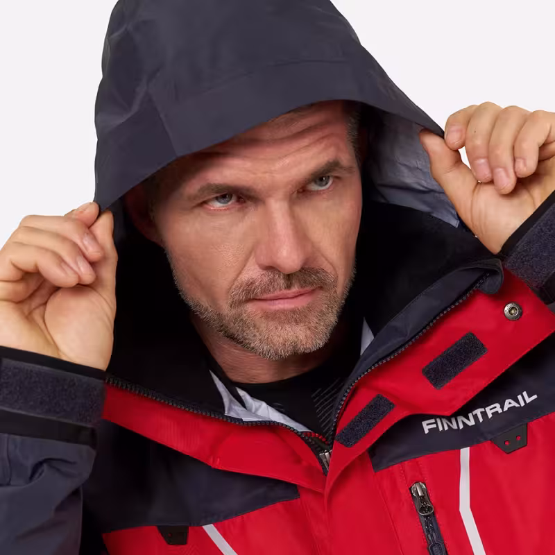 Костюм мужской Finntrail Excalibur 3430, такнь мембрана Hard Tex, красный, размер 54-56 (MK), 170-180 см