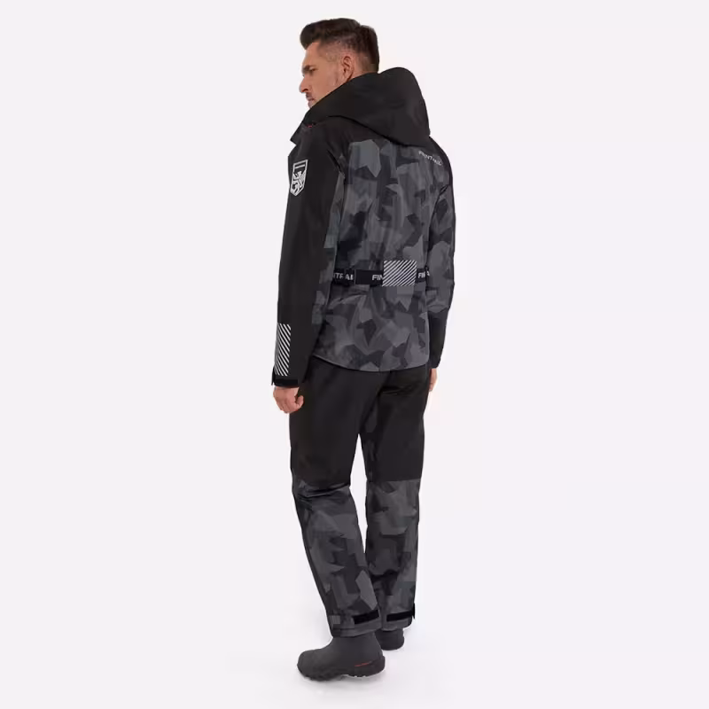 Костюм мужской Finntrail Thor 3420 CamoShadowBlack, мембрана Hard-Tex, черный, размер 58-60 (XXL), 185-195 см