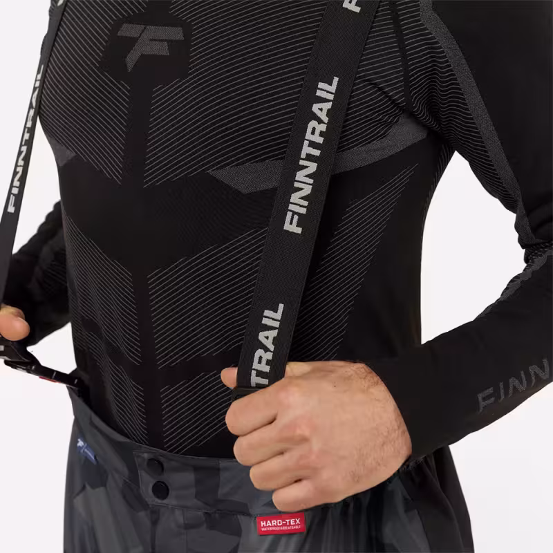 Костюм мужской Finntrail Thor 3420 CamoShadowBlack, мембрана Hard-Tex, черный, размер 58-60 (XXL), 185-195 см