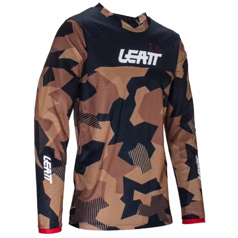Джерси мужское Leatt Moto 4.5 Enduro Jersey Forge Stone, полиэстер, коричневый камуфляж, размер L