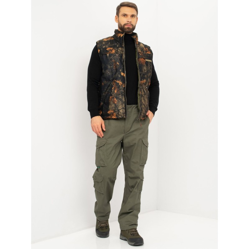 Брюки мужские Huntsman (Восток) Крафт, хлопок, хаки, размер 52-,54 182-188 см