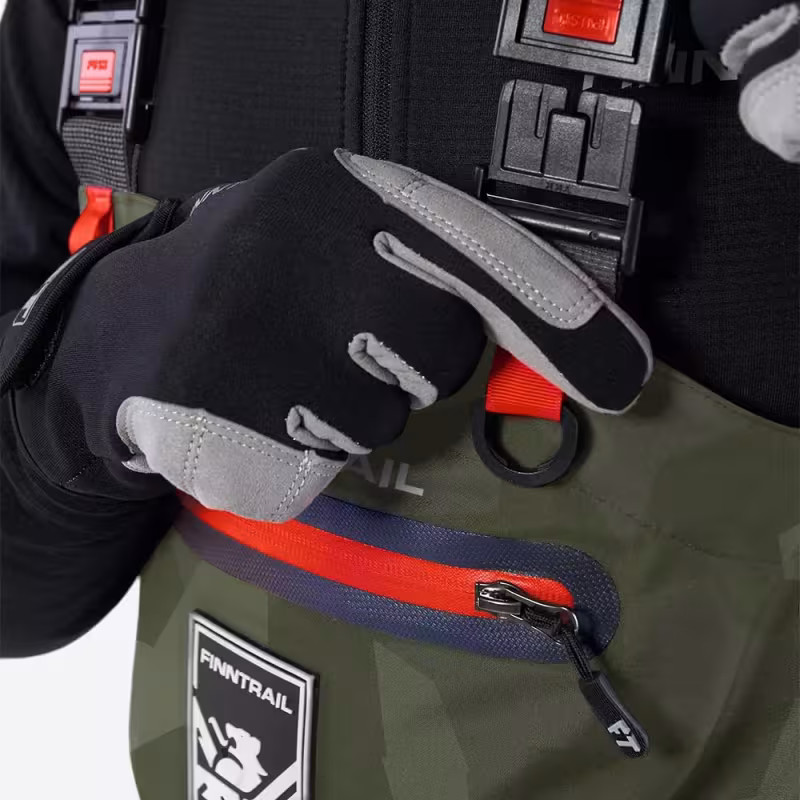 Полукомбинезон-вейдерсы женский Finntrail Rachel 1520, мембрана Hard-Tex, CamoShadowGreen, зеленый, размер L/39, 170-180 см