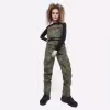 Полукомбинезон-вейдерсы женский Finntrail Rachel 1520, мембрана Hard-Tex, CamoShadowGreen, зеленый, размер L/39, 170-180 см