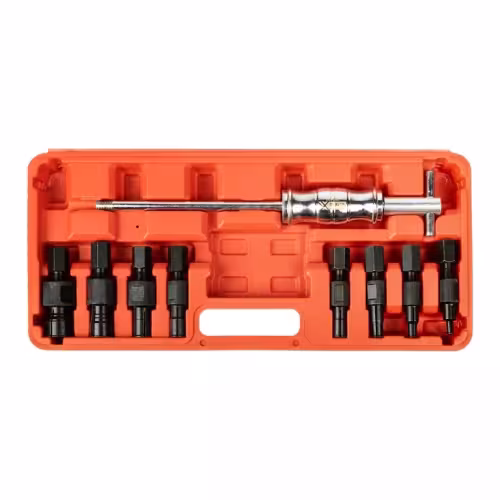 Набор съемник подшипников цанговый с обратным молотком SpecX 760423, 9 предметов