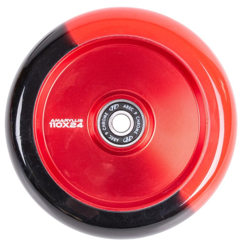 Колесо для самоката Tech Team Amarillis black-red, 110 мм, черный/красный