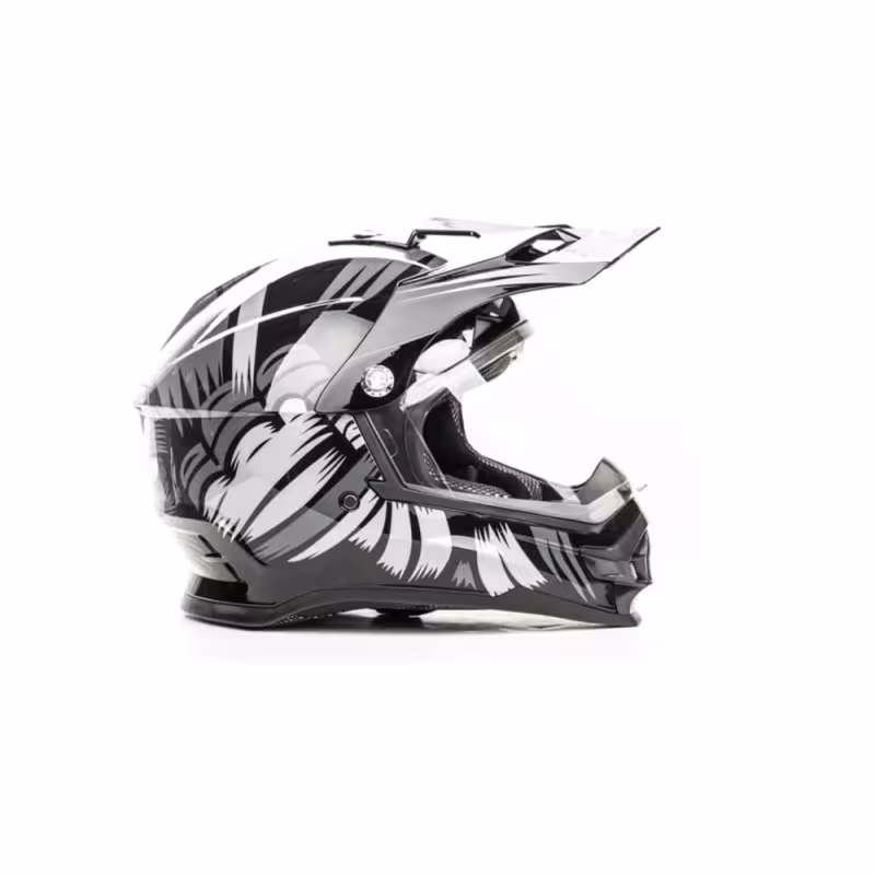 Мотошлем Hizer B6196-1, черный, размер S