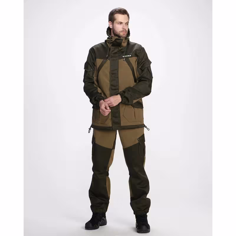 Костюм мужской OneRus Горный 2024, ткань Рипстоп, цвет хаки, размер 48-50, 182-188 см
