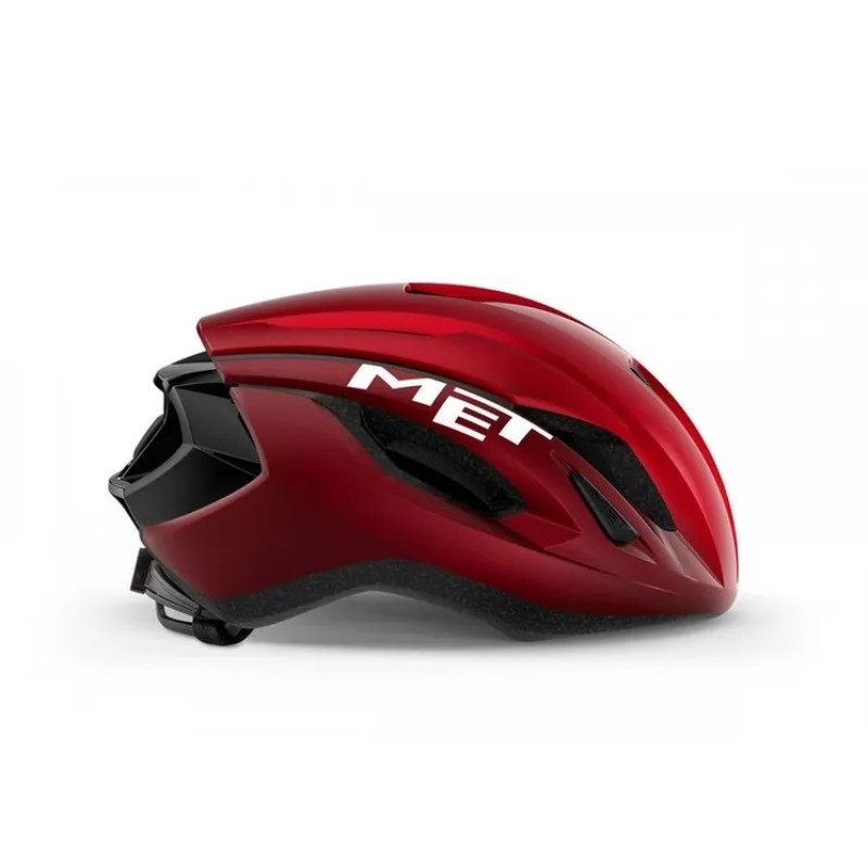 Велошлем Met Strale Metallic Red, красный/черный/белый, размер M, 56-58 см