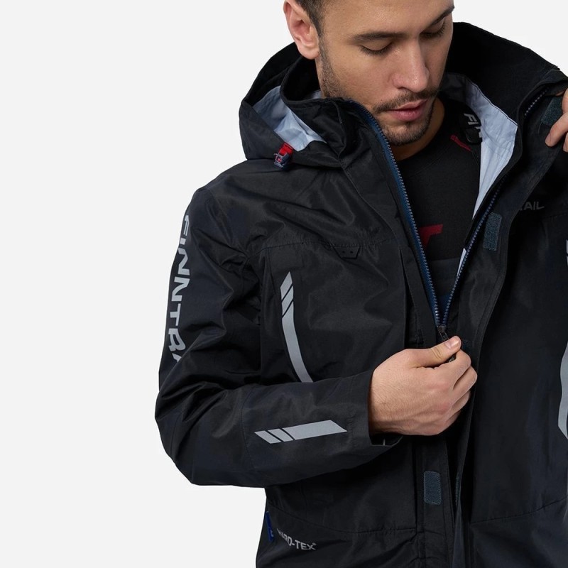 Куртка мужская Finntrail Athletic 4024 Graphite, мембрана Hard-Tex, черный, размер 48-50 (M), 170-180 см