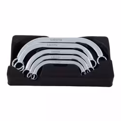 Набор ключей накидных изогнутых стартерных Licota ACK-274005, 10-22 мм, 5 предметов