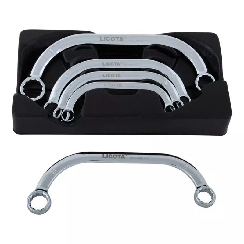 Набор ключей накидных изогнутых стартерных Licota ACK-274005, 10-22 мм, 5 предметов