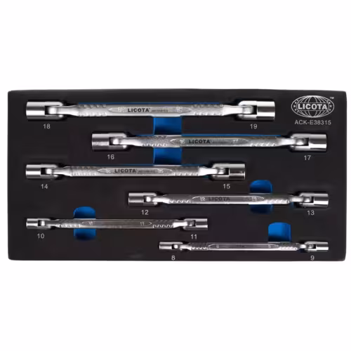 Набор ключей торцевых шарнирных 8-19 мм Licota ACK-E38315, 6 предметов