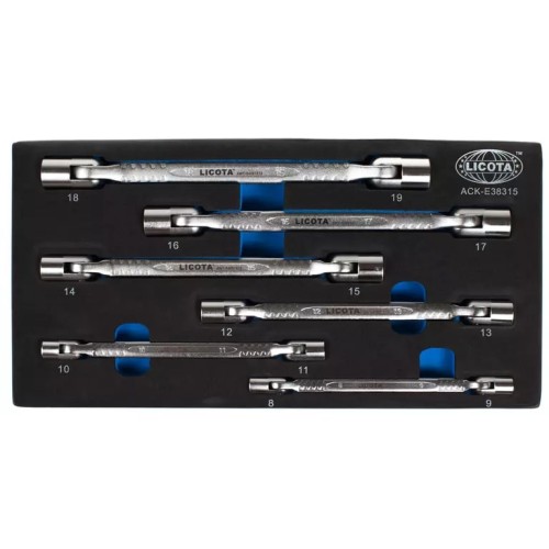 Набор ключей торцевых шарнирных 8-19 мм Licota ACK-E38315, 6 предметов