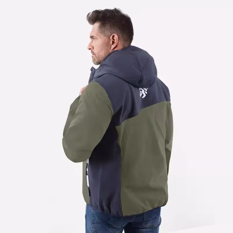 Куртка мужская Finntrail Nitro 1320 Khaki, ткань Софтшелл, хаки, размер 44-46 (S), 165-175 см