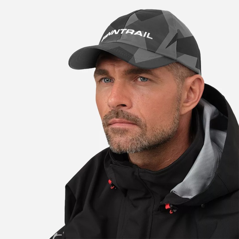 Кепка-бейсболка Finntrail Waterproof Cap 9621 CamoShadowBlack, мембрана Hard-Tex, серый камуфляж, размер универсальный