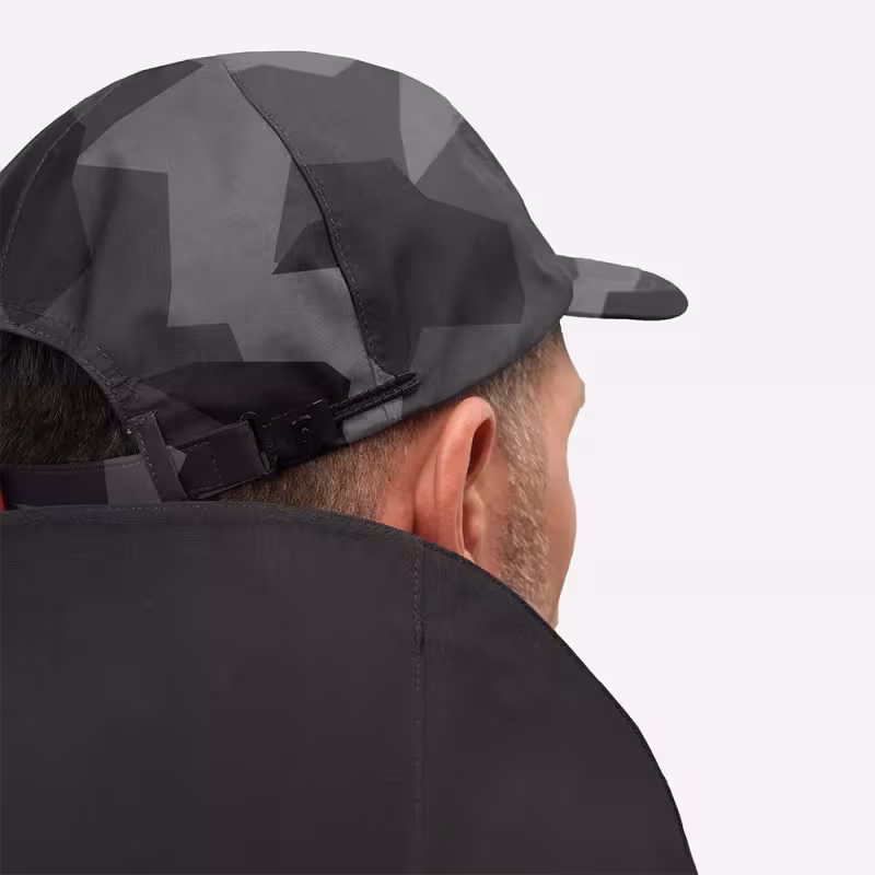 Кепка-бейсболка Finntrail Waterproof Cap 9621 CamoShadowBlack, мембрана Hard-Tex, серый камуфляж, размер универсальный